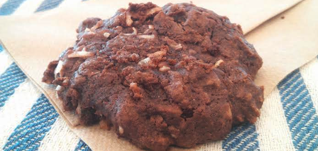 Gooey chocolate coconut cookies by Samantha Allen