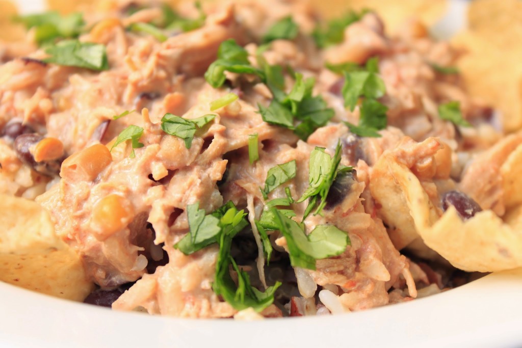 How to Make Cheesy Shredded Mexican Chicken in a Slow Cooker (Serve over lettuce or quinoa!)