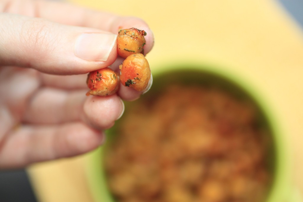 You've got to try these super-easy ranch roasted chickpeas