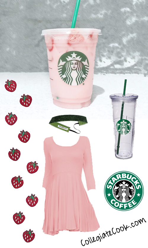 Starbucks Pink Drink Costume - Collegiate Cook