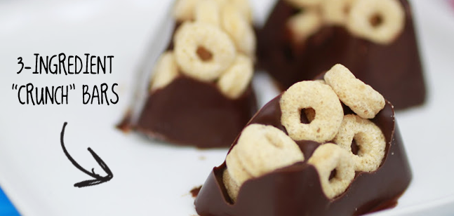 Chocolatey Crunch Bars - Fake Crunch bar recipe