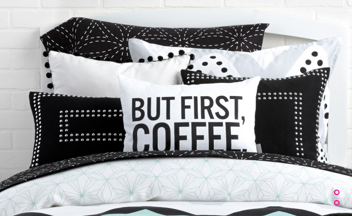 Dormify "But First, Coffee" Pillow